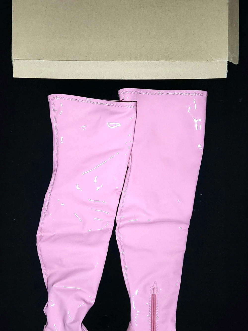 Steve Madden Pink Patent Thigh High Boots